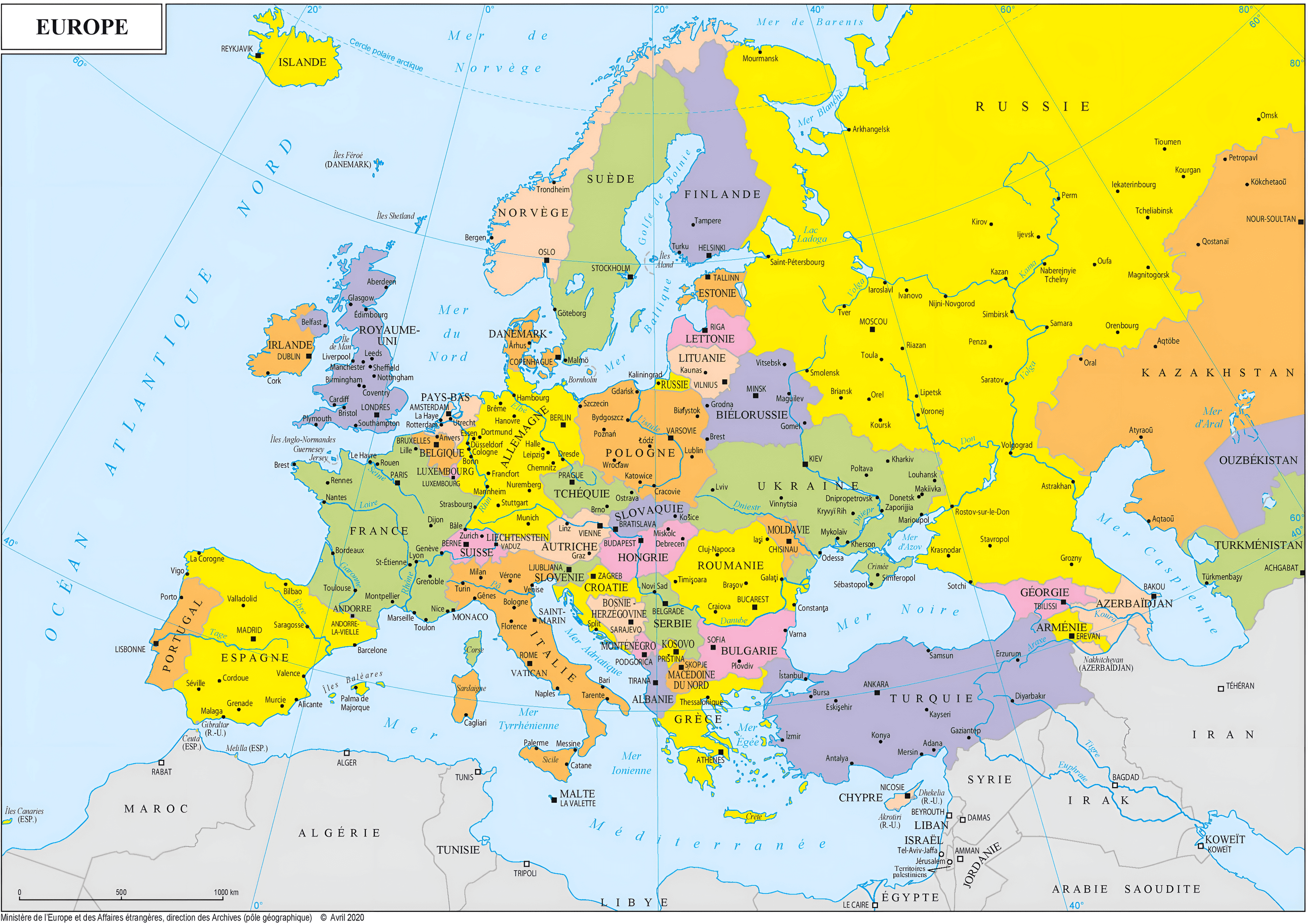 Carte Europe Actuelle Carte Du Monde Europe MTSIVC